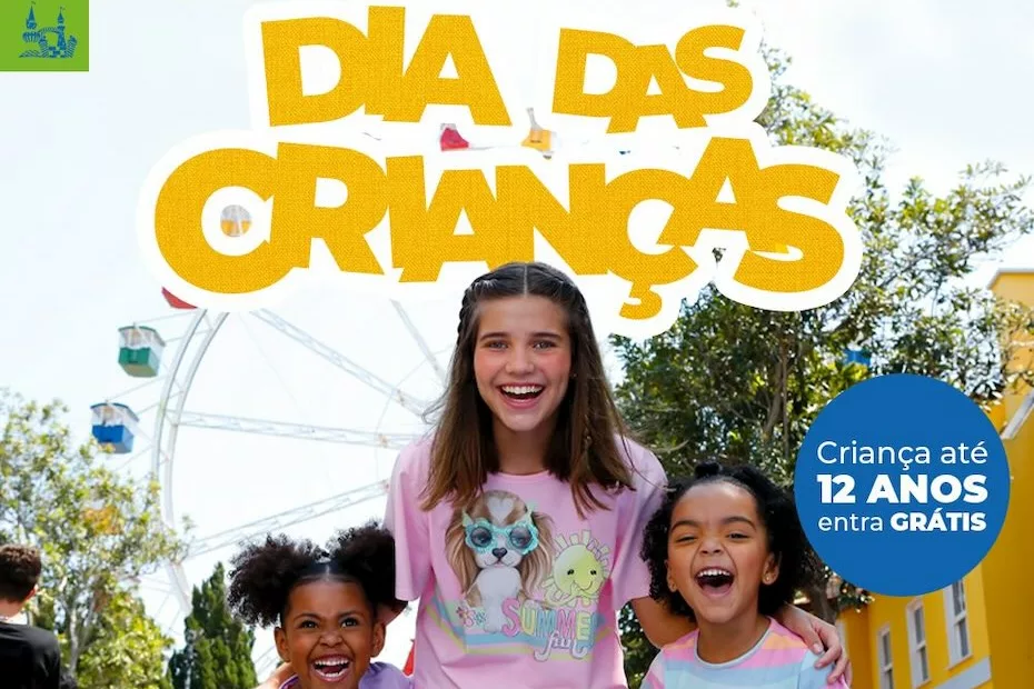 Hopi Hari oferece entrada gratuita para crianças até 12 anos no sábado do Dia das Crianças