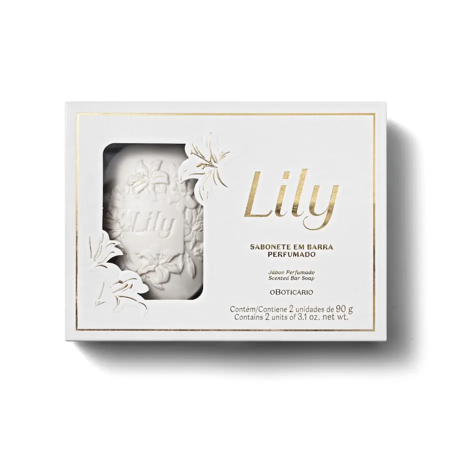 Lily Sabonete em Barra Perfumado 2 unidades 90g