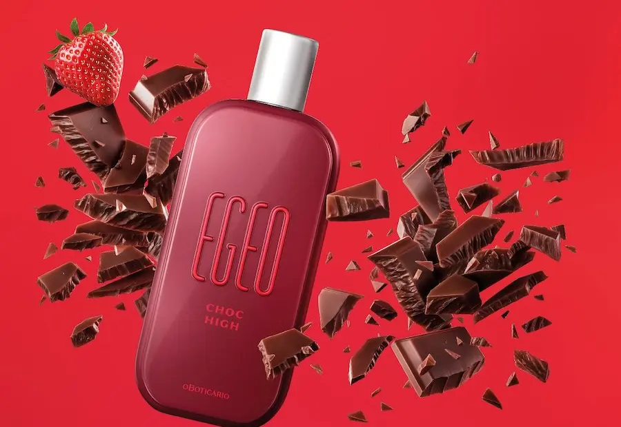 O Boticário apresenta EGEO Choc High, nova fragrância da linha Choc, que combina notas do chocolate com o azedinho do morango