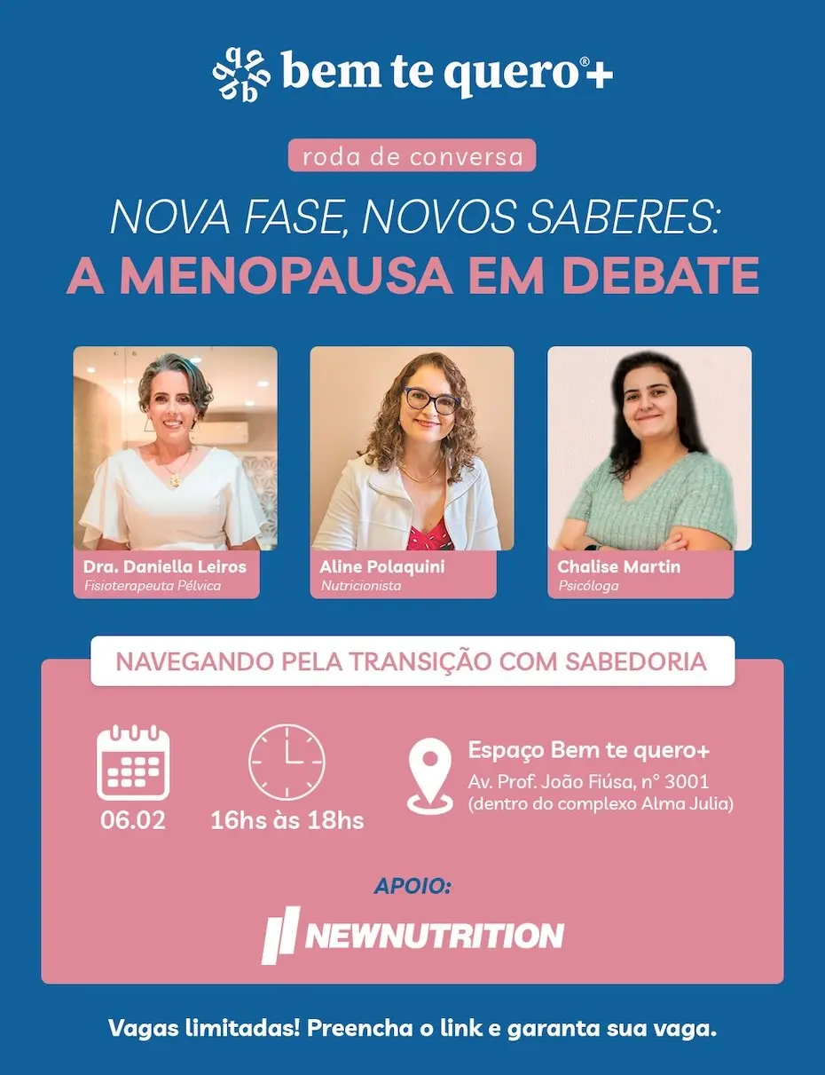 A menopausa em debate: um encontro para esclarecer dúvidas e promover a saúde