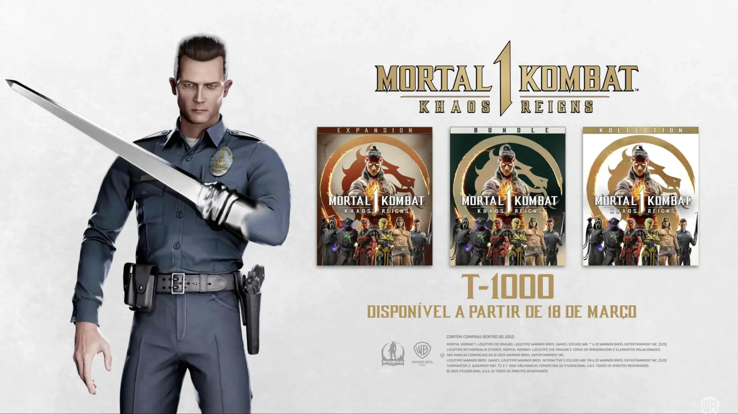 Novo trailer de Mortal Kombat 1: Reina o Kaos revela a primeira gameplay do T-1000