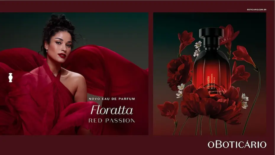 O Boticário lança Floratta Red Passion, a versão mais intensa da linha Red, uma das mais queridas das consumidoras, com fixação de até 12 horas